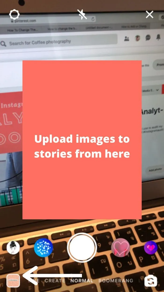 Goto your Instagram stories scroll right and select the layout camera mode