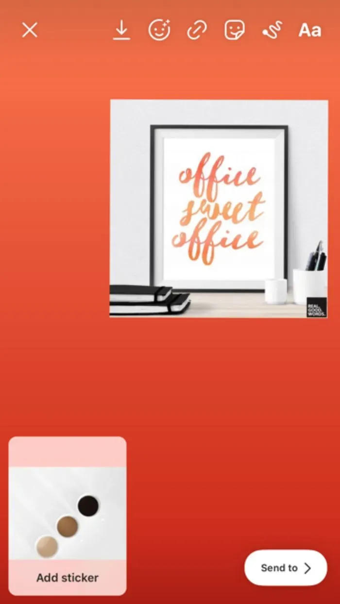 Open your Instagram app and go to create a new Instagram story
