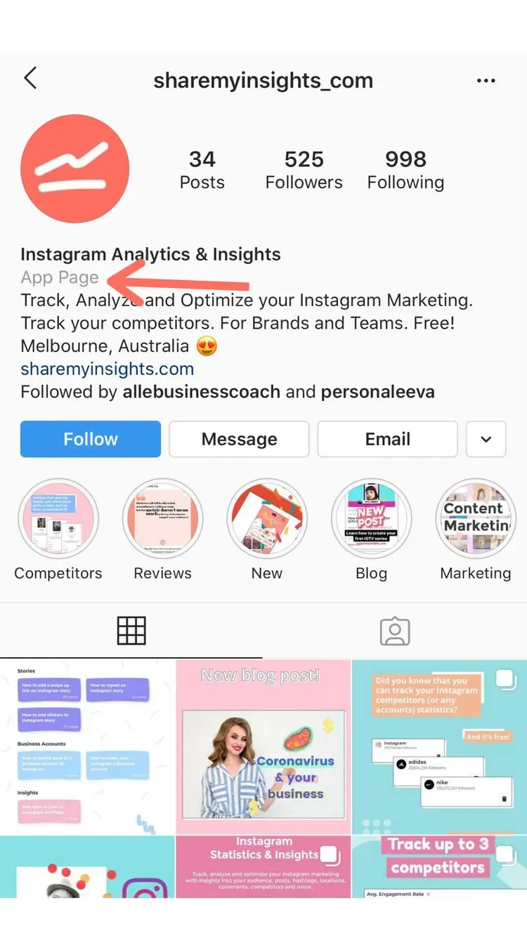 Add a category label to your professional account to show your audience more info about your business