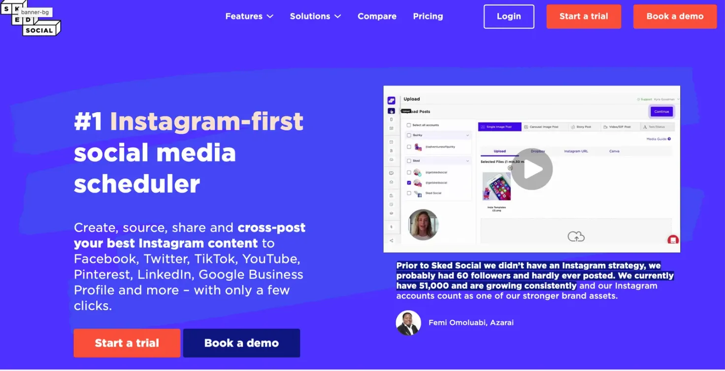 SkedSocial - The Instagram social media scheduler
