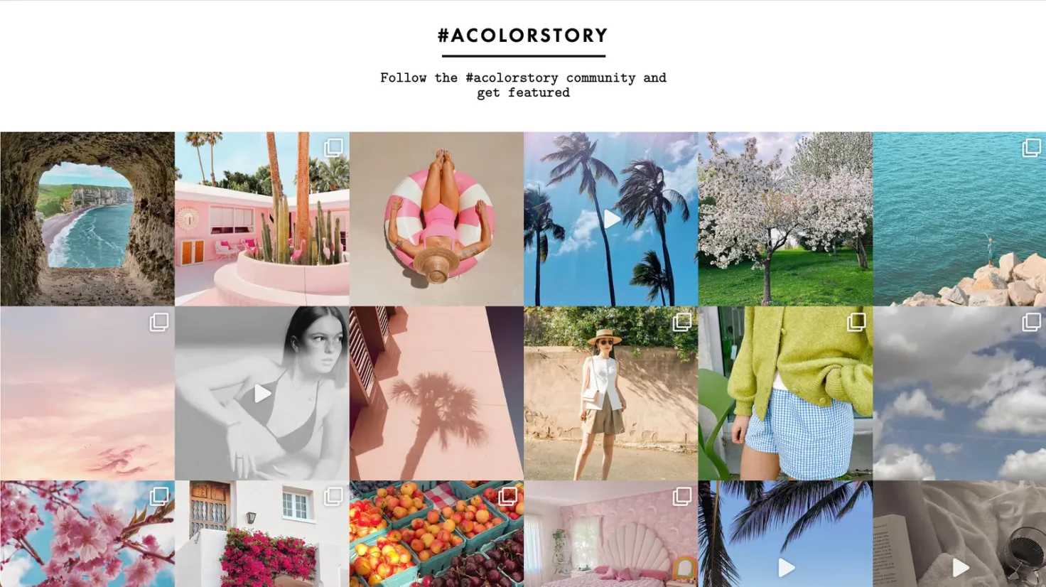 AColorStory app for Instagram