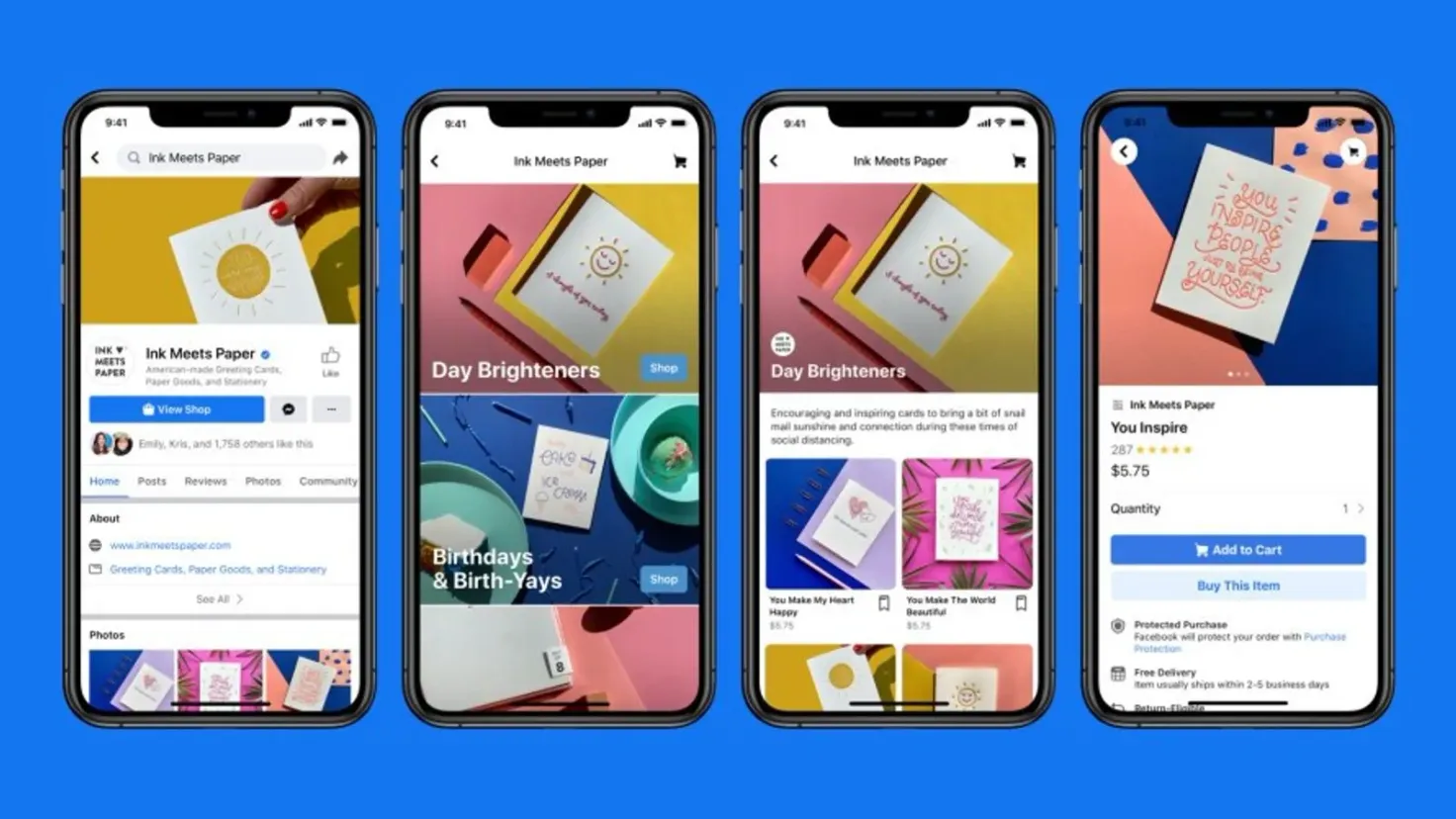 Facebook shops are a new feature for small business to setup an online store easily