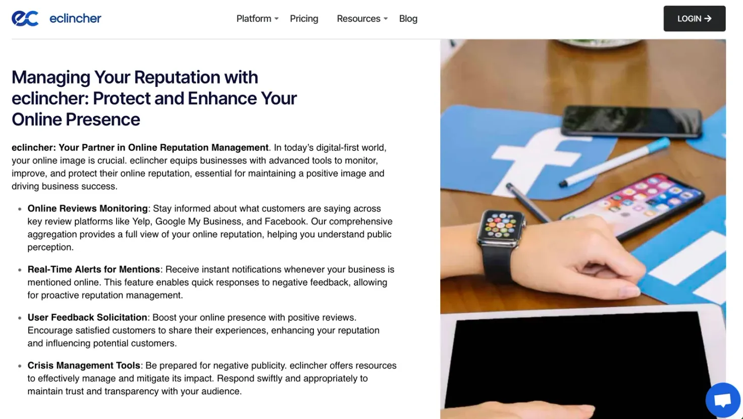 eClincher social media inbox features