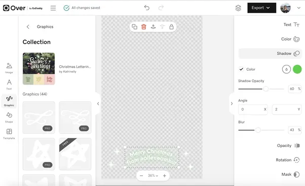 Over Instagram Story tool dashboard