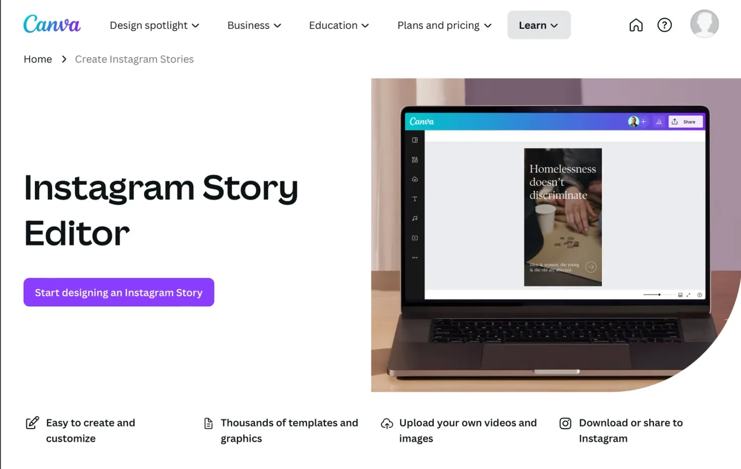 Canva Insta Story Editor