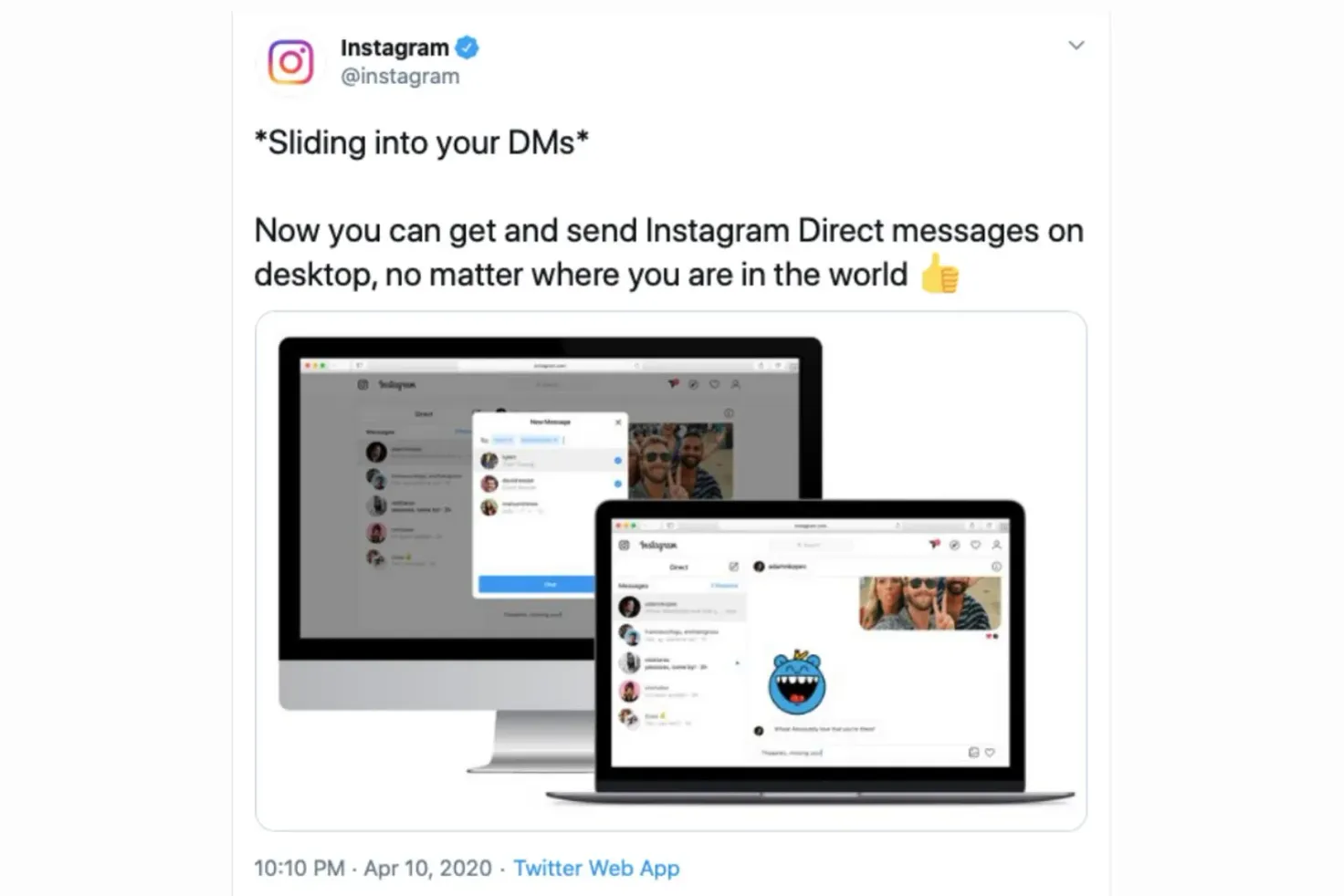 How to send and reply to Instagram DMs from your desktop