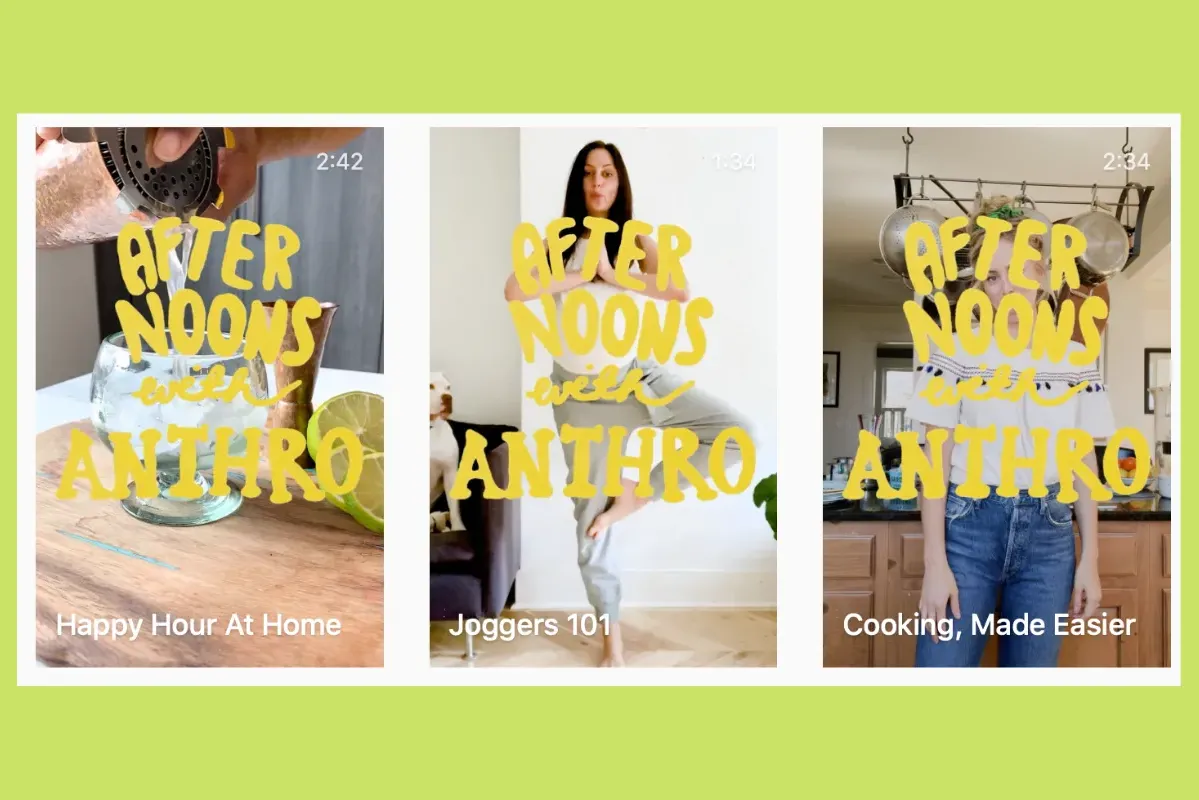 Collage of 3 video previews from instagram posts.