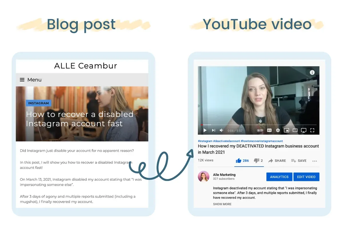 Turn a long post into a video for your social media