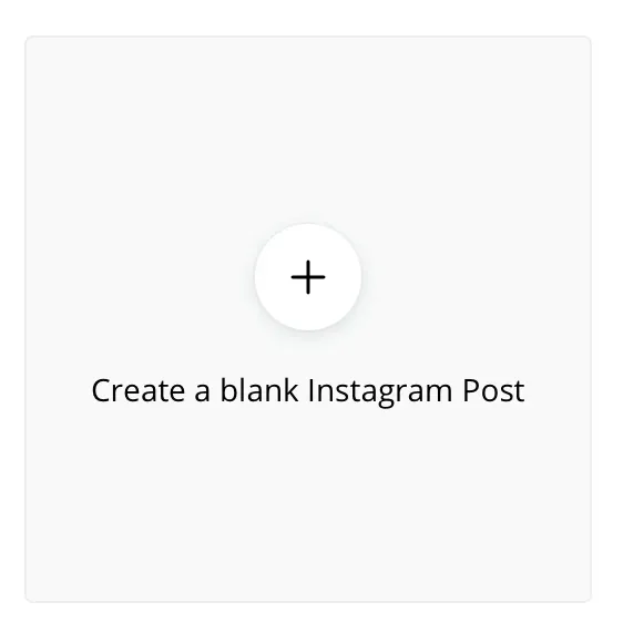 Choose a blank social media 
