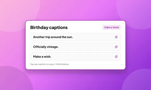 Preview for article 100+ Birthday Captions for Instagram: Your Big Day, Best Friends & Milestones