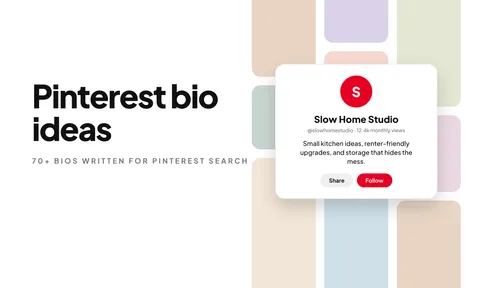 Preview for article Pinterest Bio Ideas: 70+ Bios to Copy and Paste