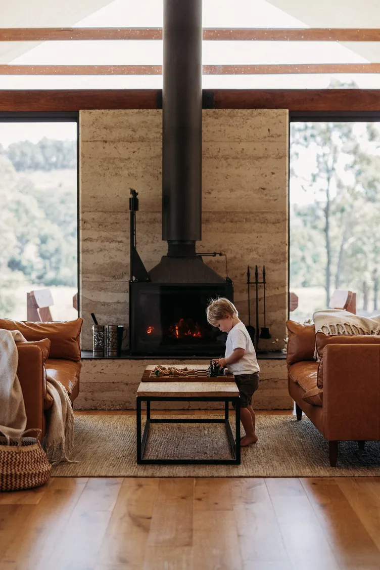 Wallaringa Farm interior detail showing the visual style of the accommodation