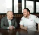 The Bausch brothers at Andolini's Pizzeria