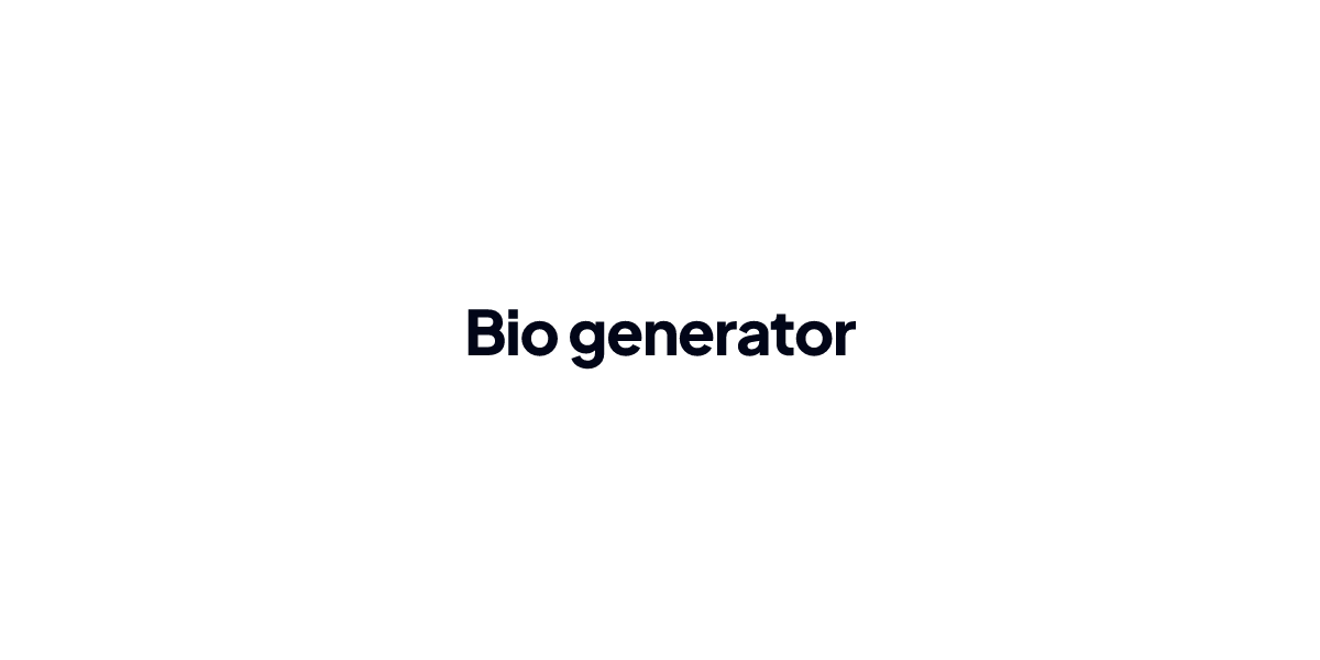 Social Media Bio Generator: One Bio, Every App | Pallyy